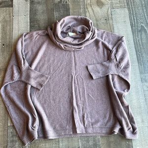 Between me & you boxy cowl neck jumper